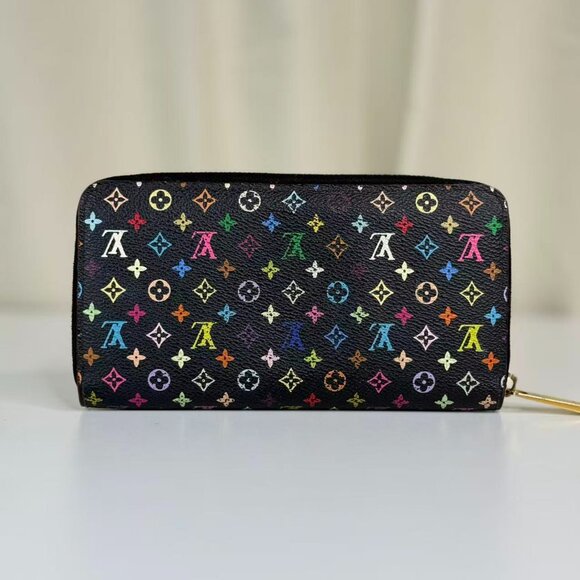 Louis Vuitton Black Multicolor Wallet with Colorful Monogram Design - Picture 2 of 8